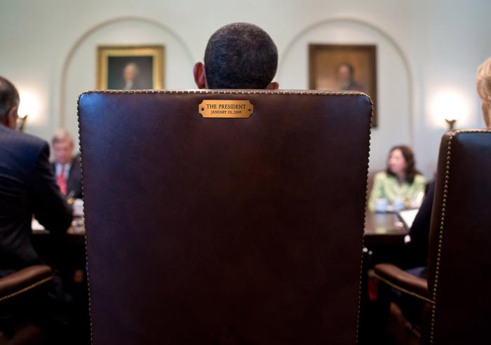 President Barack Obama holds a Cabinet meeting in the Cabinet Room of the White House, July 26, 2012.