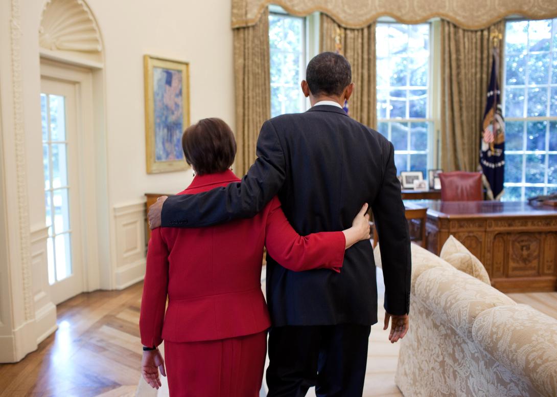 President Barack Obama walks into the Oval Office with newly confirmed Supreme Court Justice Elena Kagan, August 6, 2010. 