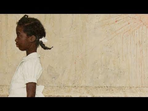 Ruby Bridges visits with the President and her portrait